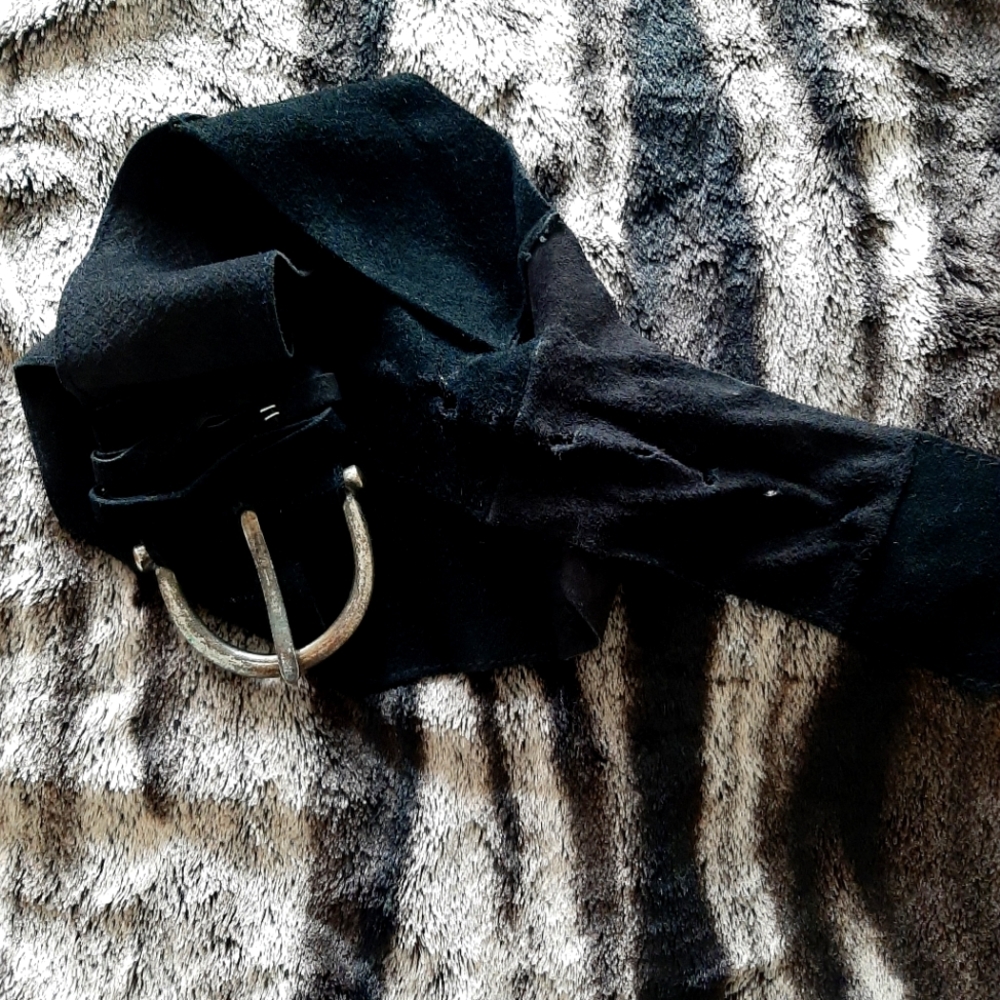 Black SUEDE belt SOLD ON TITLE